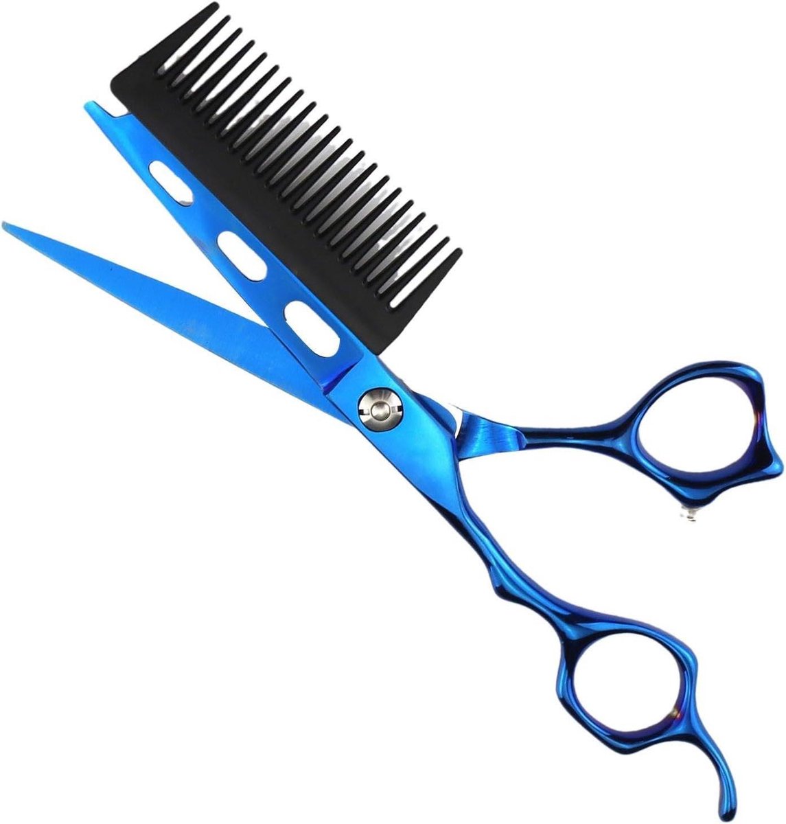 Haarknipper Schaar - Kappersschaar Professioneel - Haar Knippen - Roestvrij Staal - 152 cm - Blauw