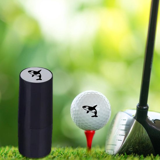 Golfbal Stempel - Ball Stamper Marker - Golfbal Identificatie - Sneldrogende Inkt - 09 cm Afdruk - Zwart — afbeelding 4