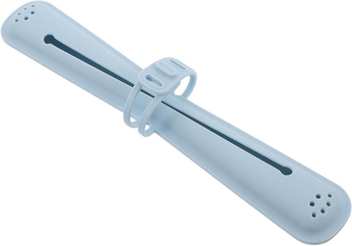 Tandenborstel Beschermhoes - Reis Etui - Tandenborstel Beschermen - Waterdicht Siliconen - 22.50X13.50X1.80CM - Blauw