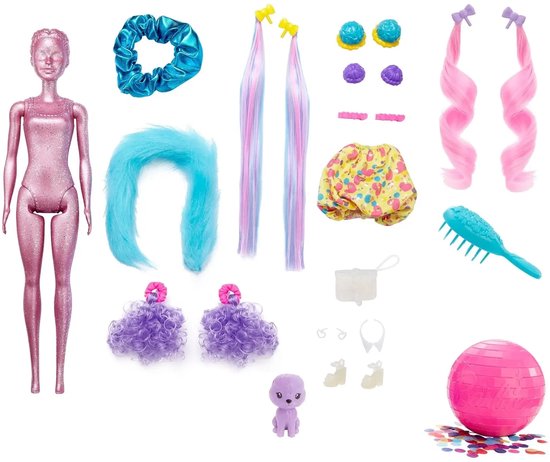 Barbie Color Reveal Cupcake Hair Change - Verrassingspop met 25 Accessoires van Barbie — afbeelding 2