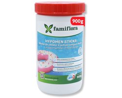 Famiflora - Hypomen langwerkend anorganisch chloor 900 gram - 300g sticks (3x300g) - niet-gestabiliseerd chloor - Lange & snelle werking - Gelijkmatige chloorafgifte - Efficiënte desinfectie