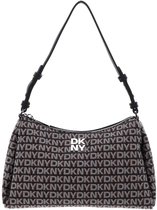 DKNY schoudertas Remy Top Zip Shoulder Bag Black / Saddle veelkleurig