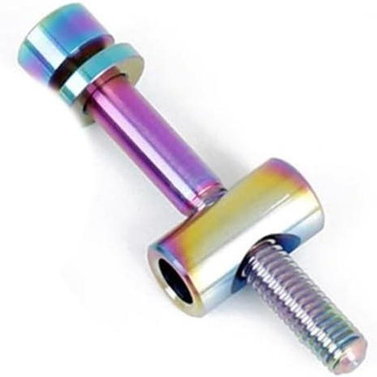 Fiets Zadelpen Bouten - Zadelpen Schroeven - Fiets Zadel Bevestigen - Nauwkeurige Schroefdraad - M5 x 30mm - Regenboog