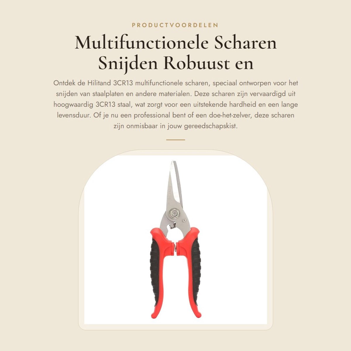 Dailygoods - Multifunctionele Scharen - Snijden - Robuust en veelzijdig - Staalplaten - Precisie snijgereedschap - Geschikt voor professioneel gebruik...