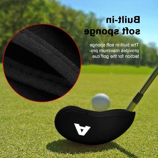 Pack van 10 Neopreen Golfclubhoezen - Cijfers - Letters - Golfaccessoires Geschikt voor de meeste Rackets van Merkloos — afbeelding 3