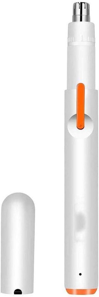 Neus haar trimmer - Gezichtsreiniger - Persoonlijke verzorging - Dubbele randbladen - USB oplaadbaar - Zilver