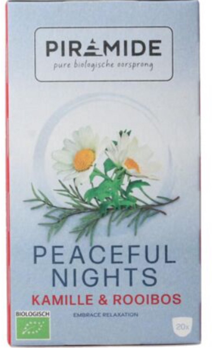 Piramide Peaceful Nights Kamille & Rooibos Thee 20ZK