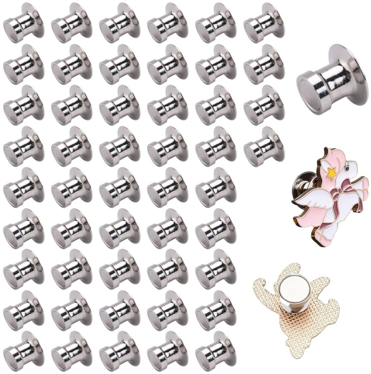 Dailygoods- Magnetische Clips 50 Stuks - Sterke Magneten - Schokbestendig - Voor Koelkast - Decoratieve Sluiting - Creatieve Decoratie