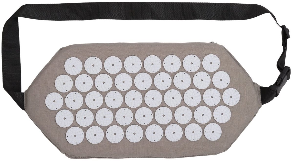 Dailygoods- Acupressuurmat Ontspannende Stressverlichting - Acupressuurriem - Katoen/ABS - Rugmassage - Pijnverlichting - 43 x 21 cm - Massagemat