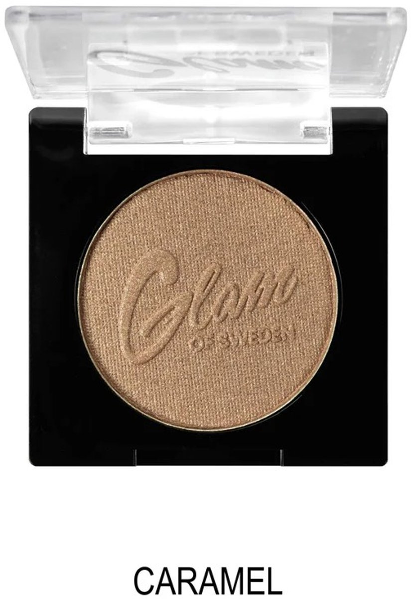 Glam of Sweden - Mono Oogschaduw - Glanzend - Goud Bruin - Eyeshadow - Caramel - 1 Doosje met 2,5 g inhoud