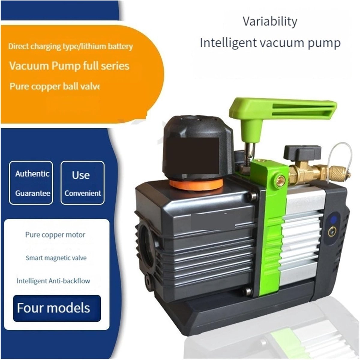 Vacuümpomp - Luchtpomp - Koelsysteem Vullen - Borstelloze Motor - 54 m³/u - A