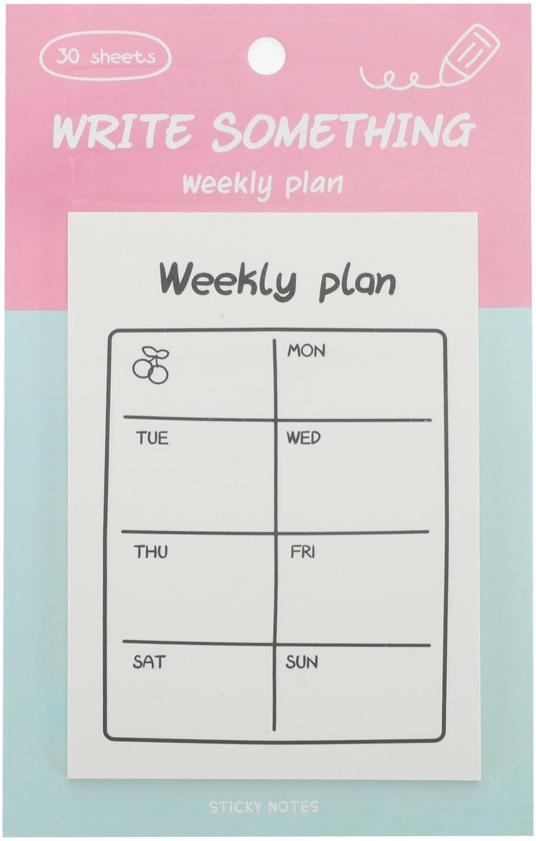 Dailygoods- Memo-pads - Zelfklevende Notities - Duurzaam Gerecycled Papier - Praktisch Formaat - Voor Thuis/Kantoor - Betrouwbare Lijm - Plaknotities