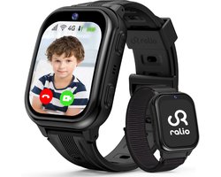 Ralio R5 Plus gps horloge kind 4G met HD Camera - Smartwatch kinderen met simkaart - 1.83 Inch HD Curved Display - 800mAh - GPS Tracker - Videobellen - SOS Noodoproep - Voor Jongens en Meisjes - Roze/Zwart/Blauw