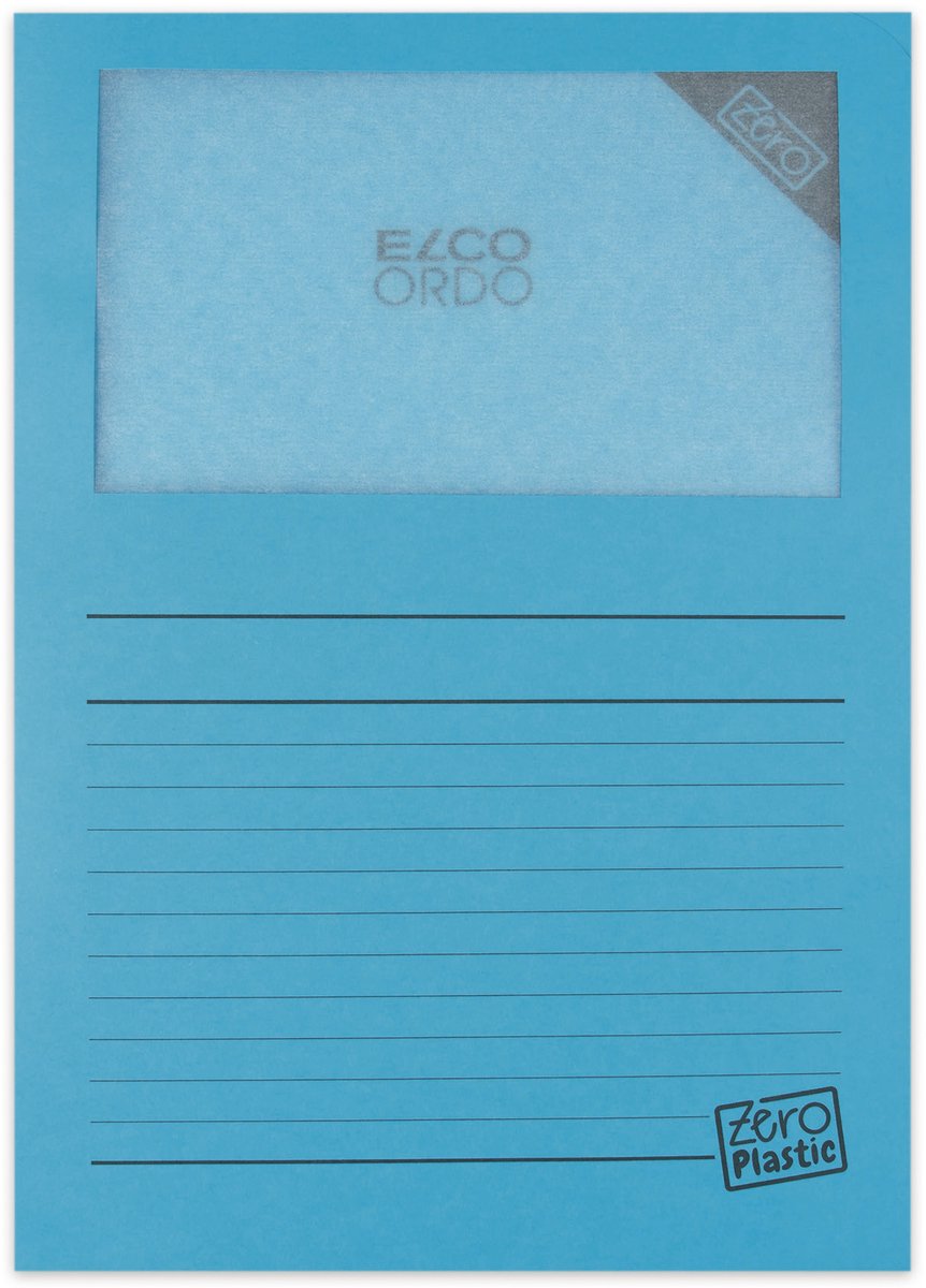 Elco Zero L-map recyclebaar A4 blauw 100 stuks
