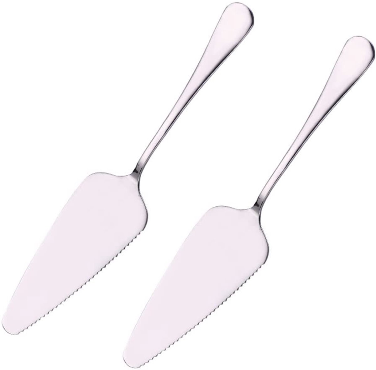 Dailygoods- Taartschep Gekartelde Randen - Taartmes - Taartsnijder - Vaatwasmachinebestendig - Roestvrij Staal - 4,7 cm x 23 cm