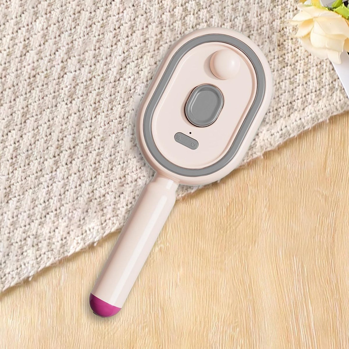Haarborstel met waterspray | Elektrische massageborstel met vibratie, rood licht, luchtkussen en sprayfunctie | Voor vrouwen en meisjes – thuisgebruik, verzorging, styling, ontwarren, glans en gladheid