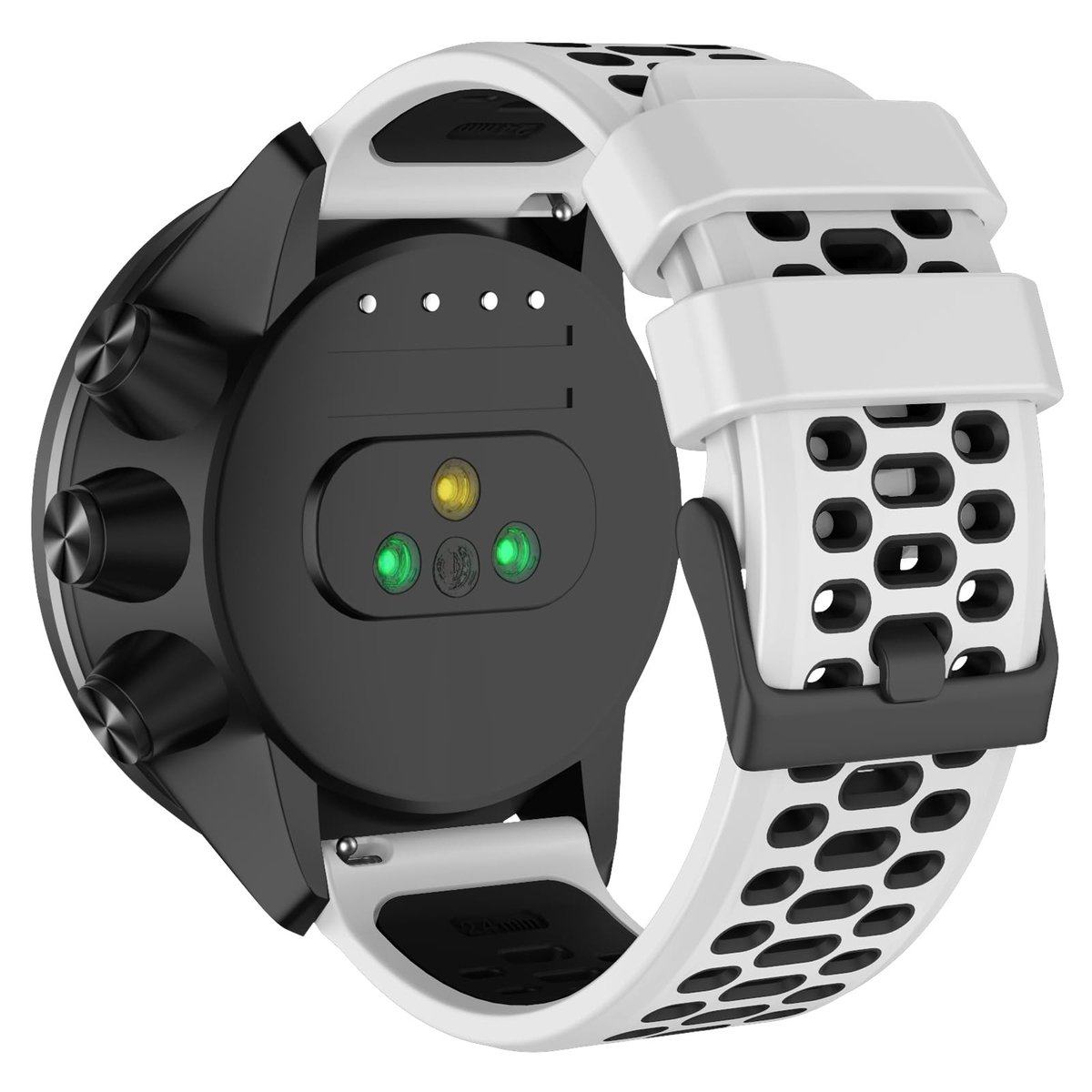 Dailygoods- Horlogeband Siliconen 24mm - Snelsluiting - Compatibel met Suunto 7/9/9 Baro/D5 - Sportband - Lichtgewicht - Duurzaam - Smartwatchband