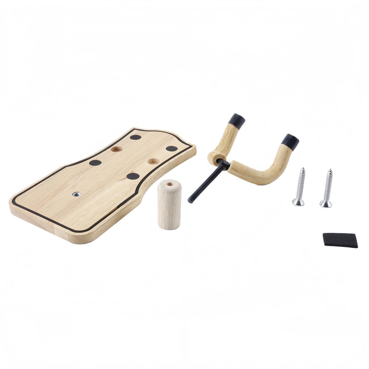 Dailygoods - Stevige Houten Gitaarmuurbeugel met Zachte Padding