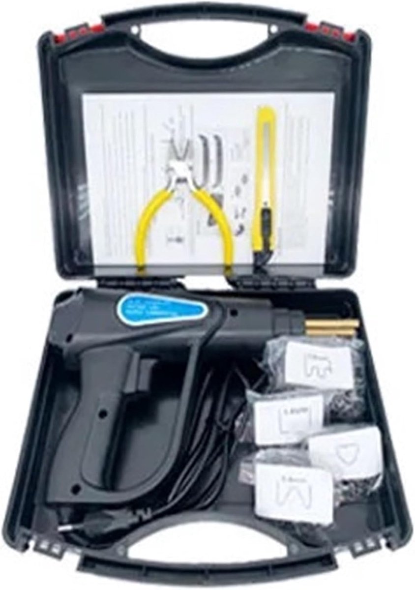 Kunststof Lasapparaat - Soldeerbout Set - Autobumper Reparatie - Snelle Opwarming - 70 Watt - Zwart