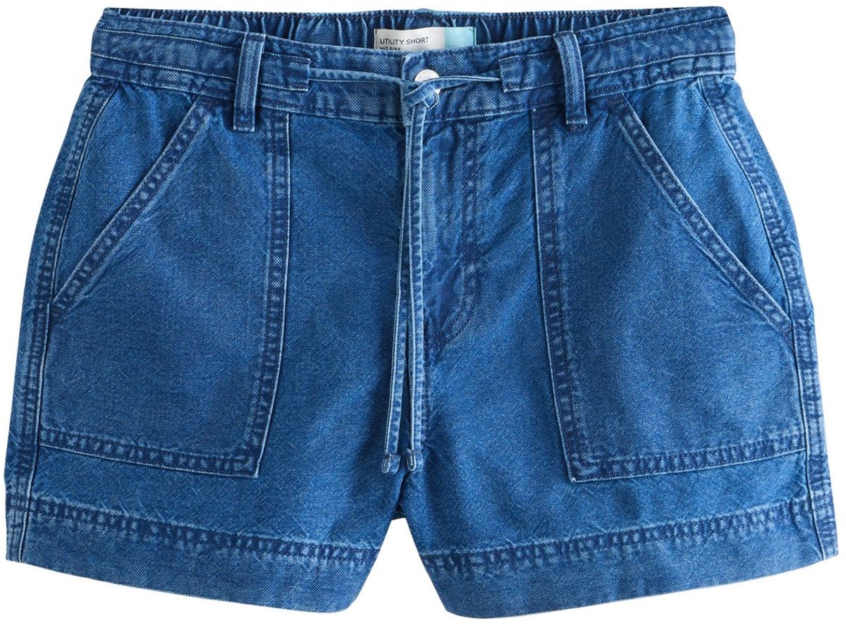 Next - Dames - Denimshort met elastische tailleband - Blauw