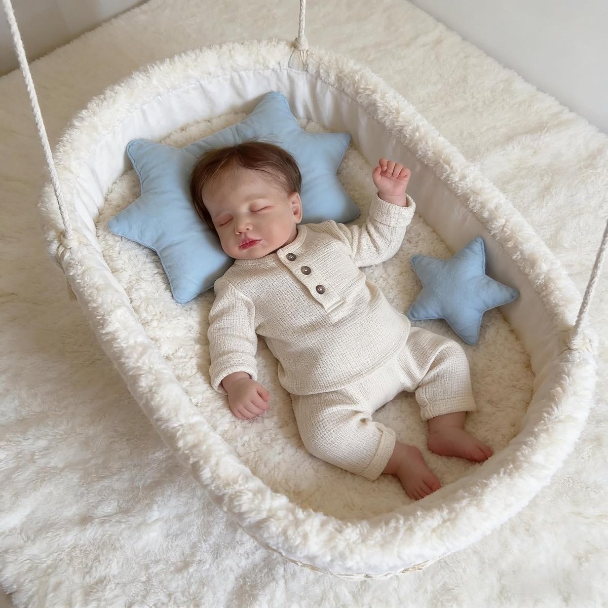 Babypop Meisje - Reborn pop Levensechte pop - Spelen en knuffelen - Volledig siliconen lichaam - 50 cm - Niet gespecificeerd