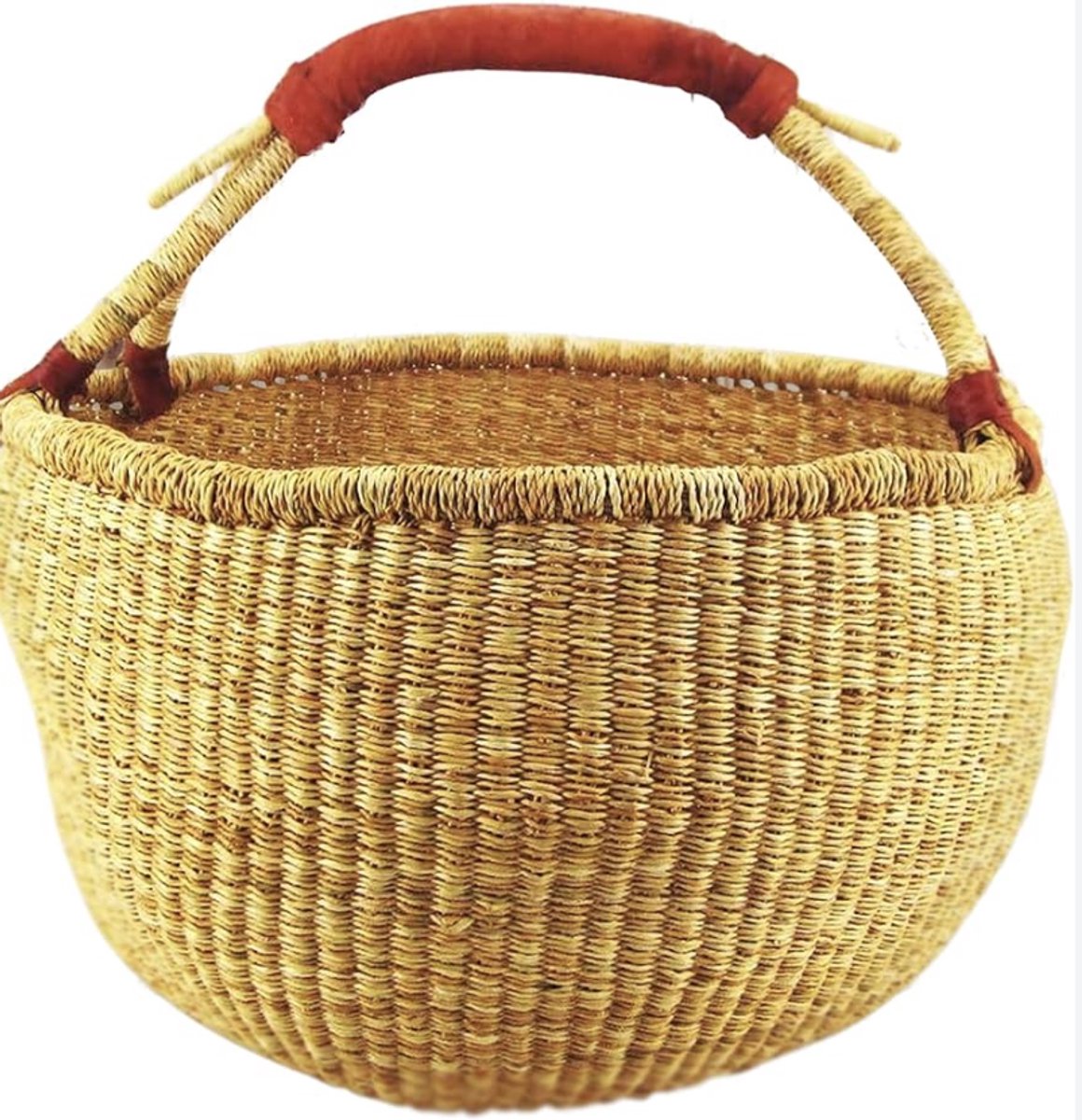 Boodschappenmand - leren handvat - Pomme Chatelaine.NL