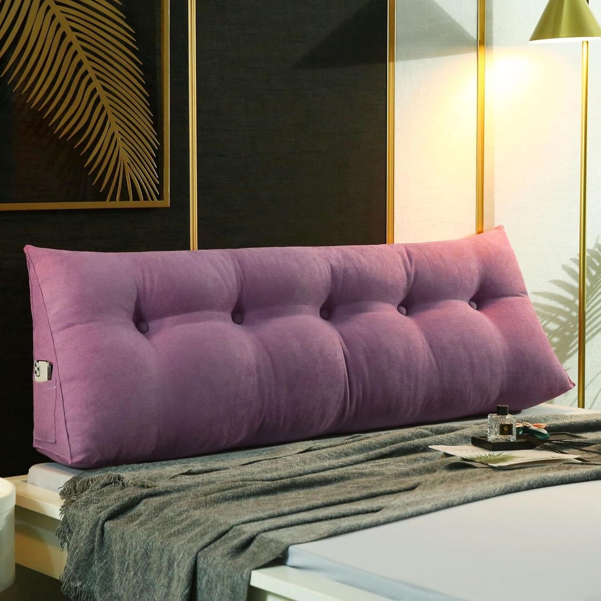 Hoofdbord Wigkussen - Leeskussen Bed - Comfortabel Leunen - Ergonomisch Ontwerp - 100x50cm