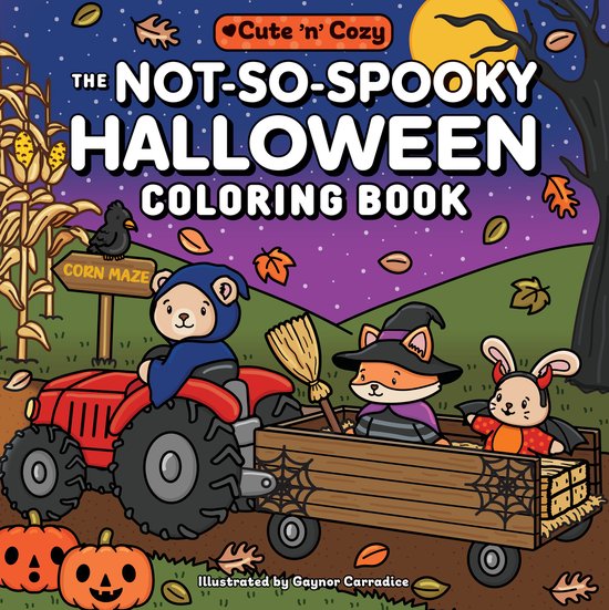 Cute and Cozy-The Not-So-Spooky Halloween Coloring Book - cover