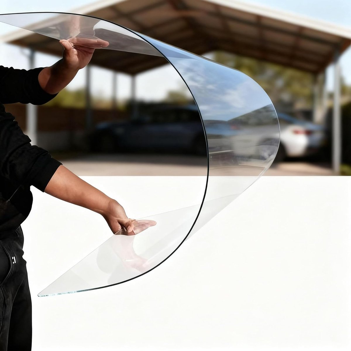 Polycarbonaat Dakplaat - PC Paneel - Terras Overkappen - Slagvast en UV-beschermd - 0.5 x 2 m - Transparant