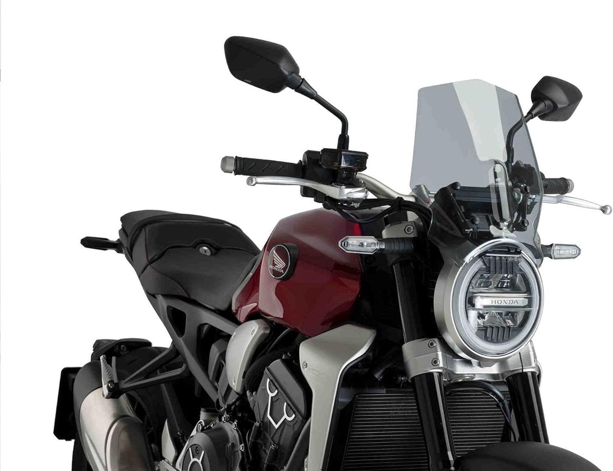 Windscherm Motor - Deflector Sport - Bescherming Tegen Wind - Slagvast Methacrylaat - 3 mm Dik - Smoke