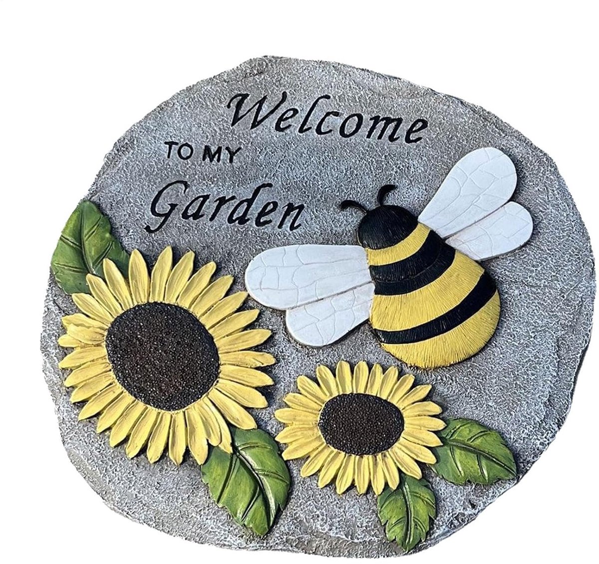 Buiten Stoeptegels - Decoratieve Steenplaten - Tuinpad Aanleggen - Zonnebloem Bij Thema - 235 cm - Standaard