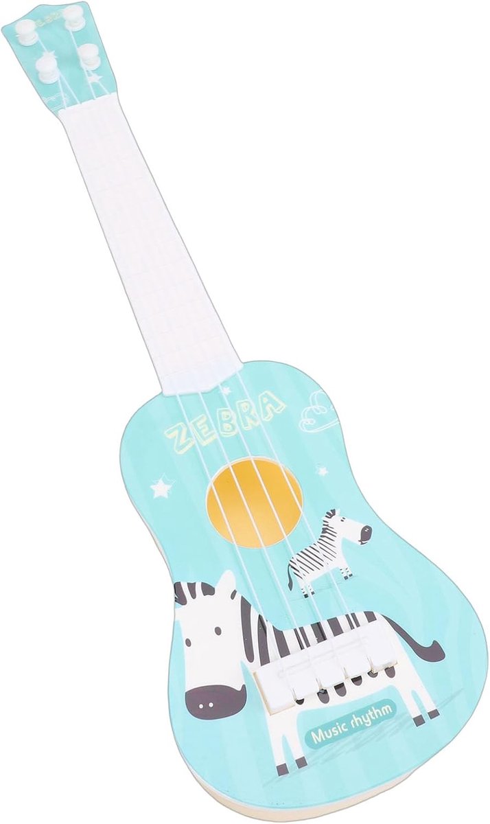 Kinder Ukulele - Speelgoed Gitaar - Muziek Leren - Kindveilige Materialen - 37 cm - Blauw