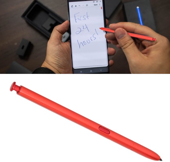 Dailygoods - Vervangende Styluspen - Hoge Gevoeligheid - Rood - Touch S Pen Zonder Bluetooth - Geschikt voor Note 10 en Note 10 Plus — afbeelding 2