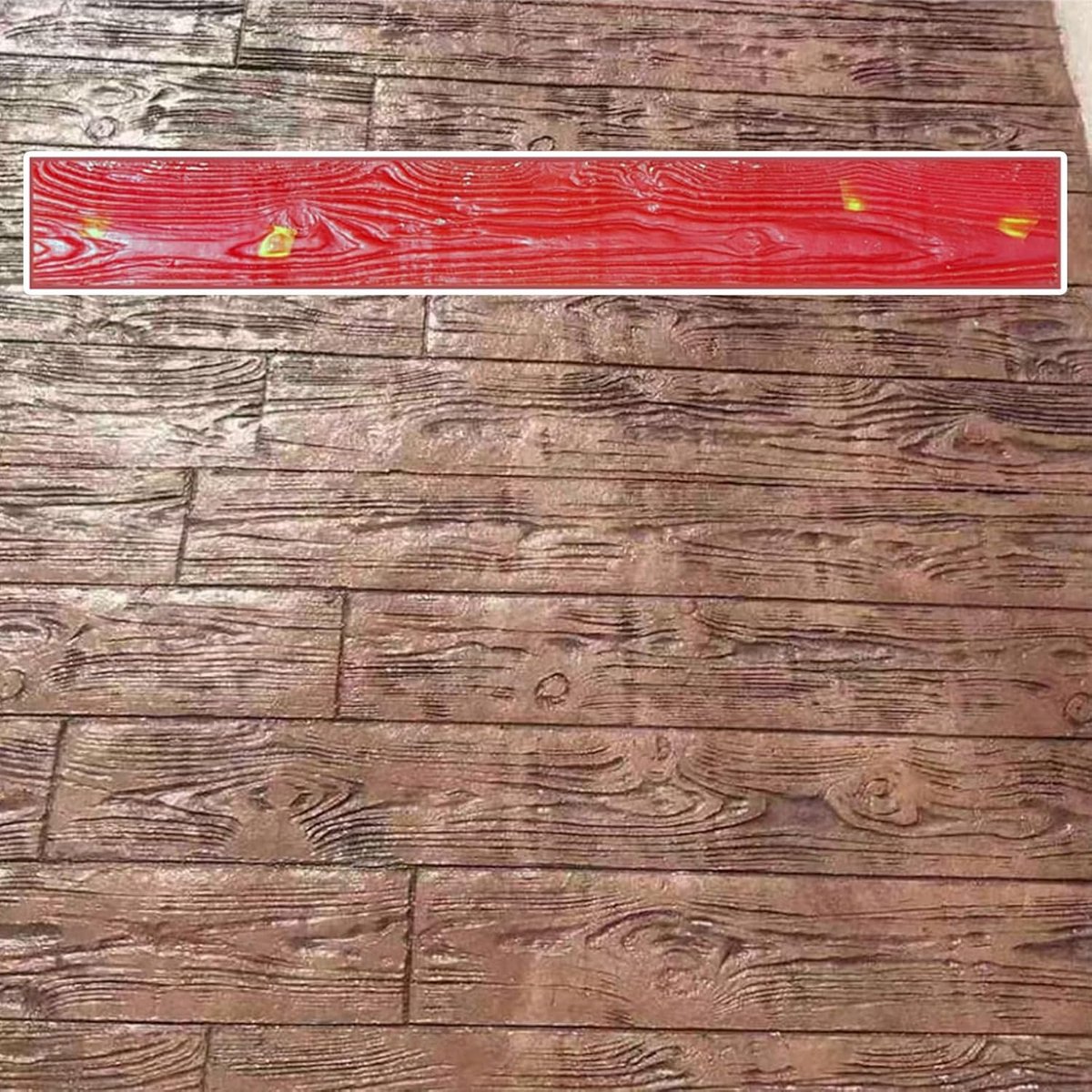 Betonstempels Houtpatroon - Betonmal Houtnerf - Beton Decoreren - Realistische Houttextuur - 120 x 15 cm - Niet gespecificeerd