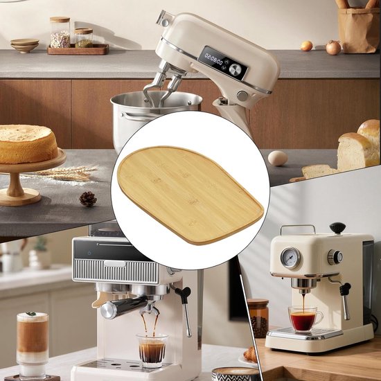 Mixer Stabilisator Pad - Antislip Houten Schuif - Keuken Stabiliteit - Schokabsorberend Ontwerp - 35.6 x 22.8 cm - Meerkleurig — afbeelding 3