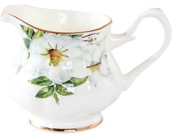 Melkopschuimkannen - Latte art kannen - Koffie maken - Stevig porselein - 270ml - Groen