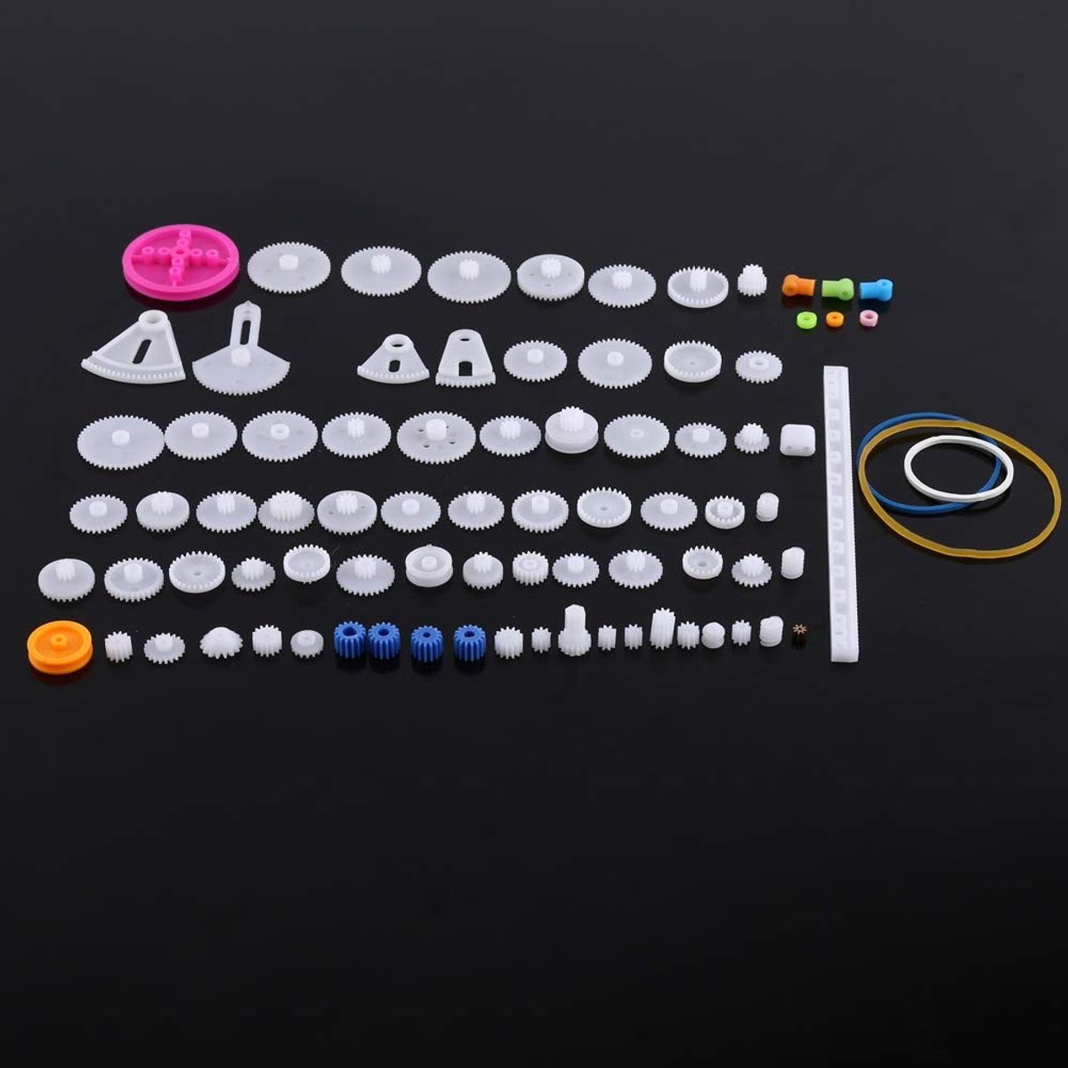 Dailygoods- Tandwielen 60 soorten - Tandwielset - Tandwielonderdelen - Modelbouw - Spindeltransmissie - Dubbellaags tandwiel - Geschikt voor DIY projecten