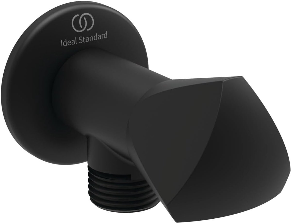 Hoekventiel - Kraanonderdeel - Sanitair Aansluiten - Spray Hoek - 1/2 inch - Zijdezwart