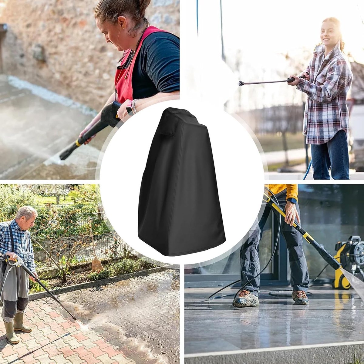 Hogedruk Reiniger Cover - Waterdichte Afdekking - Apparaat Beschermen - Scheurbestendig Oxford Weefsel - 45 x 45 x 87 cm