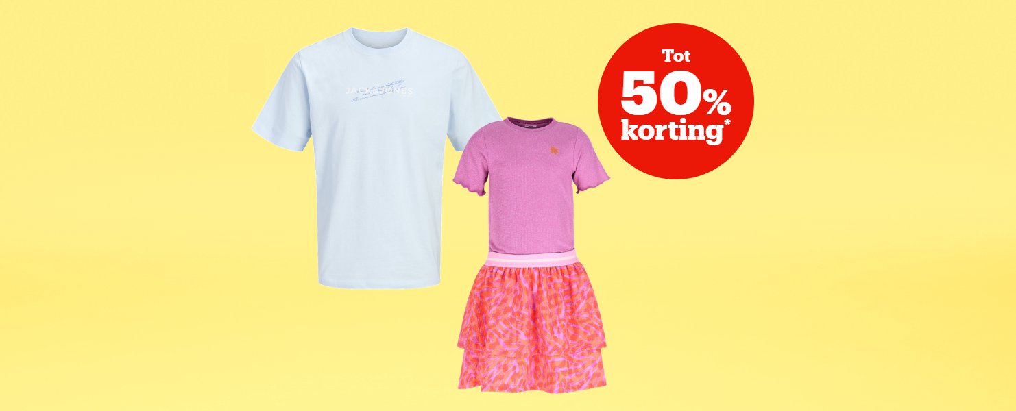 Tot 50% korting*