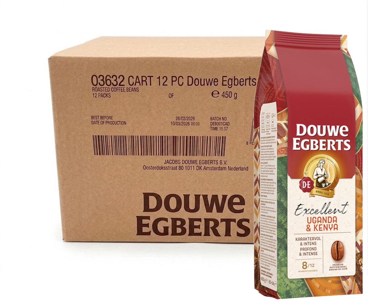 Douwe Egberts Excellent Uganda & Kenya - Multipack - Koffiebonen - 5400g (12x450g)