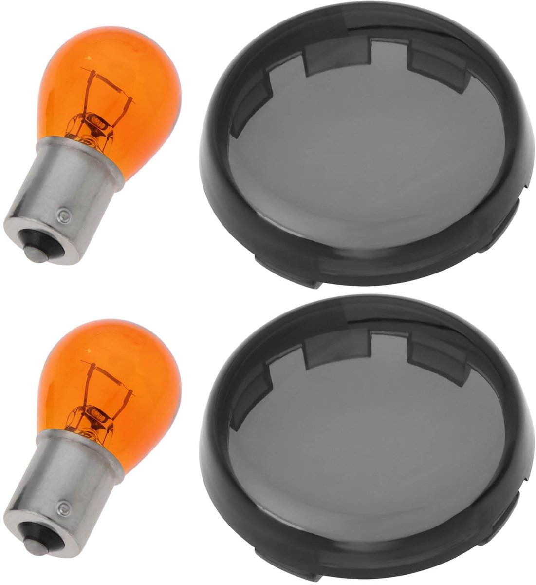 Dailygoods - Rokerige Afdekkingen - Duurzaam - Set van 2 - Compatibel met Harley-Davidson - Bescherming tegen vuil - Eenvoudige installatie