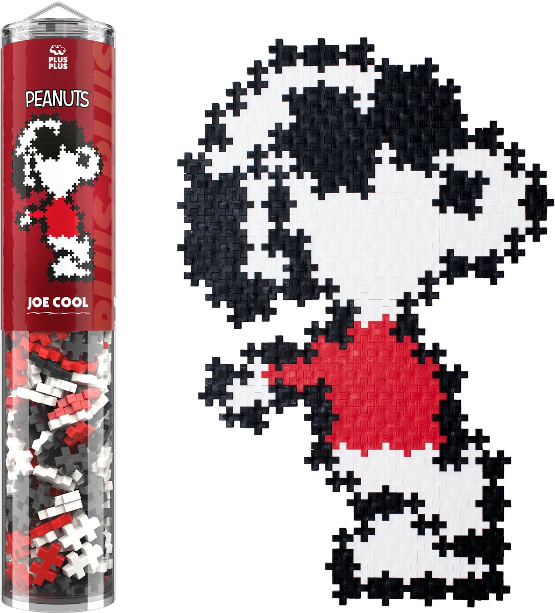 Plus-Plus Puzzle by Number Joe Cool Snoopy Peanuts 275 stukjes - 4424 - Puzzel en Bouwspeelgoed in één - 3D puzzel vanaf 5 jaar