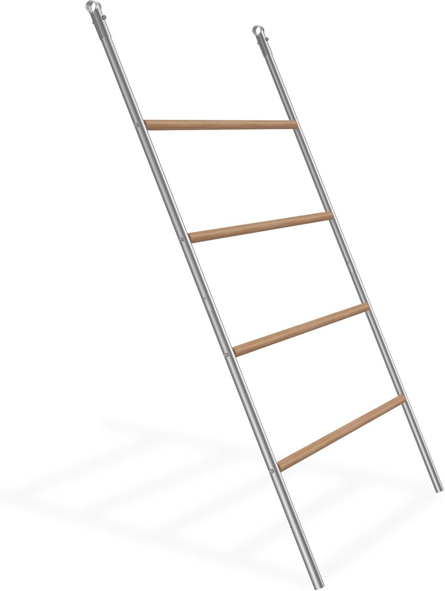 Kippenhok Accessoireset - Kippenladder Zitstok - Verblijf Inrichten - Schommel Functie - 140 x 105 cm - Natuurlijk Hout