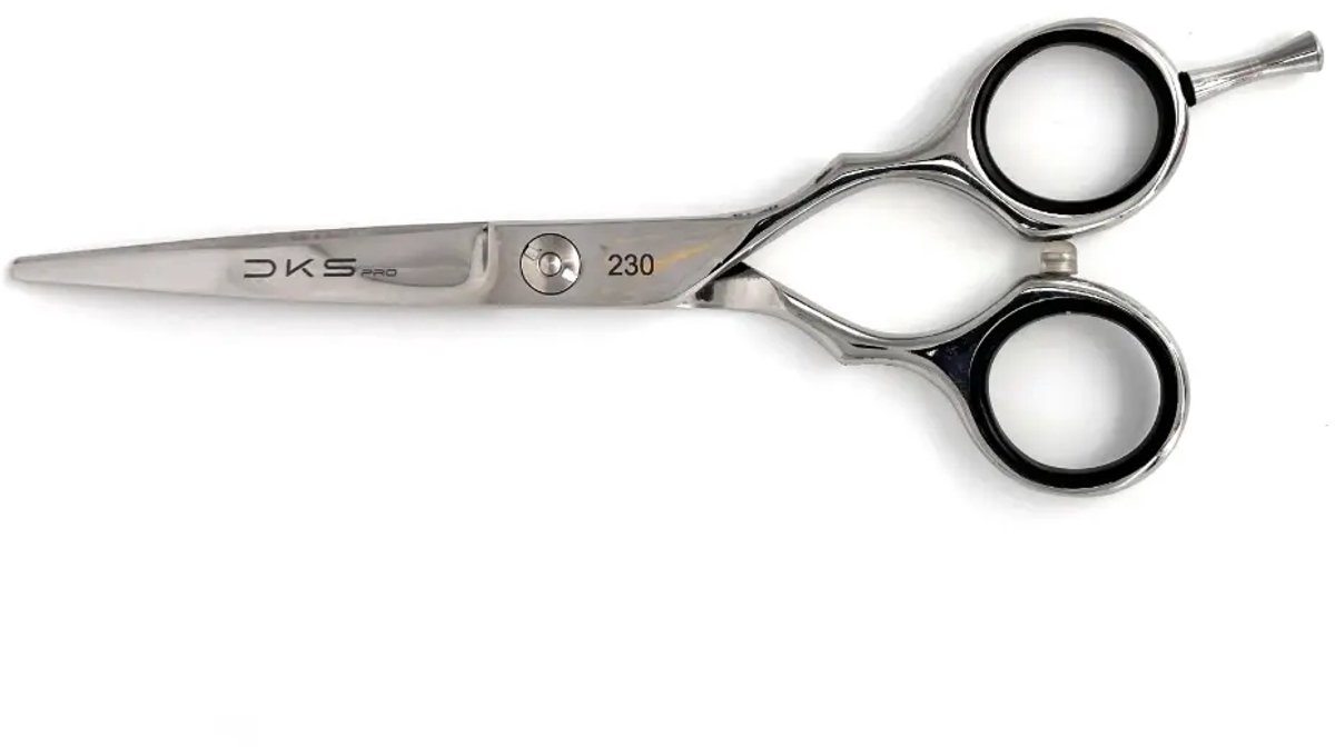 DKS Pro 230 Knipschaar 5.5 Inch – Professionele Kappersschaar – 420J2 RVS – Classic Greep – Rechtshandig – Zilver