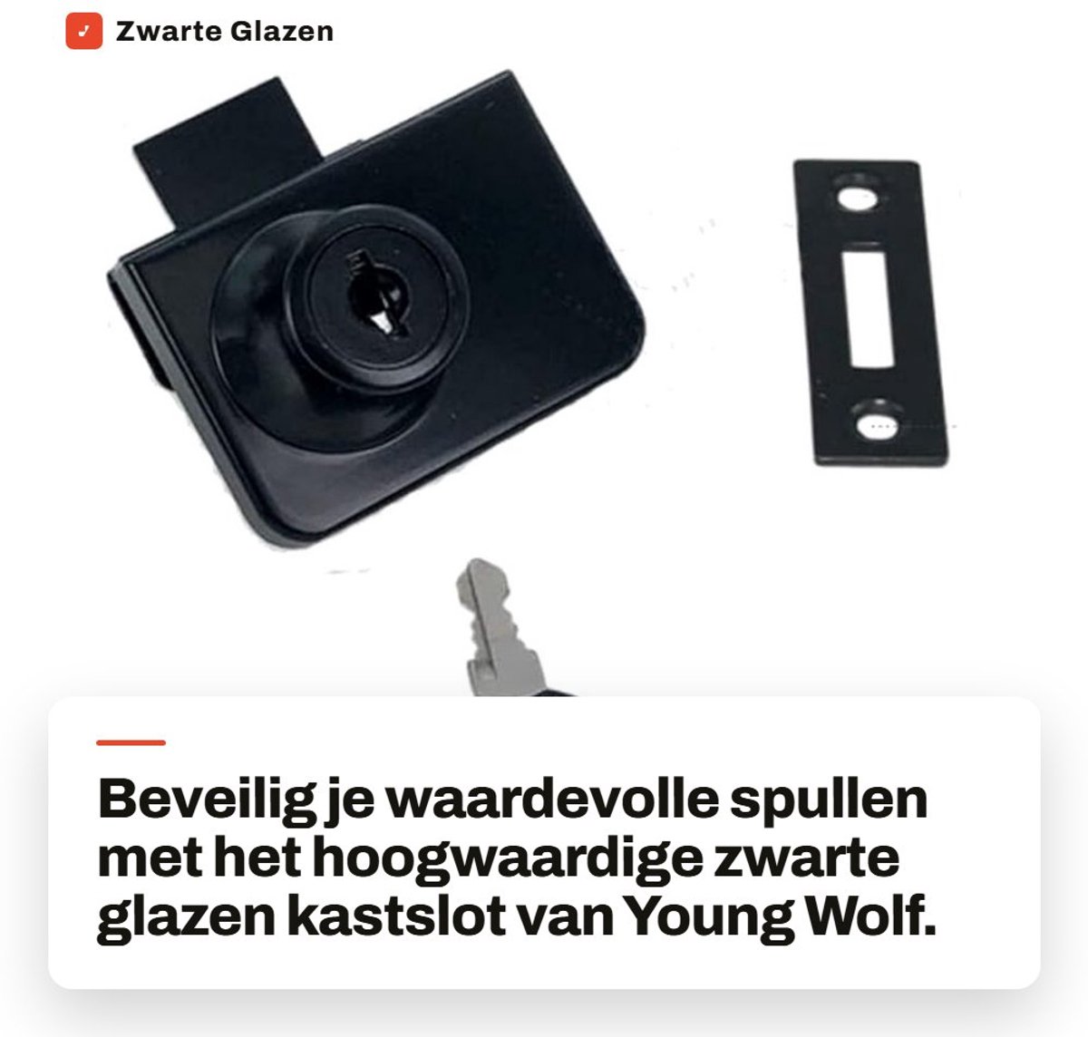 Dailygoods- Kastslot Hoogwaardige Staal - Kast Slot - Kastsloten Baby - Kast Slotjes Kinderen - Kistslot - Inclusief 2 Sleutels - Glaskastslot