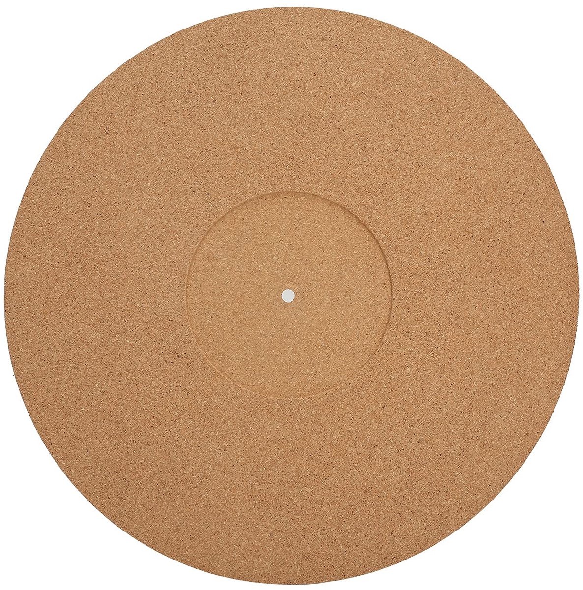 Dailygoods - Platenspelermat - Antislip - 12-inch - Zacht Kurk - Antistatisch - Voor LP Platen - Diameter 295 mm