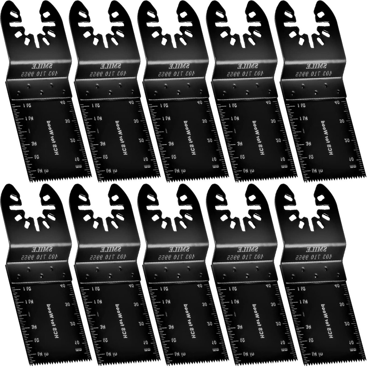 Dailygoods- Zaagblad 10 Stuks - Oscillerend Zaagblad 35 mm - Geschikt Voor Hout/Metaal/Kunststof - Hoog Koolstofstaal - Snelwisselmessen - Nauwkeurig Snijden - Multitool Zaagbladen
