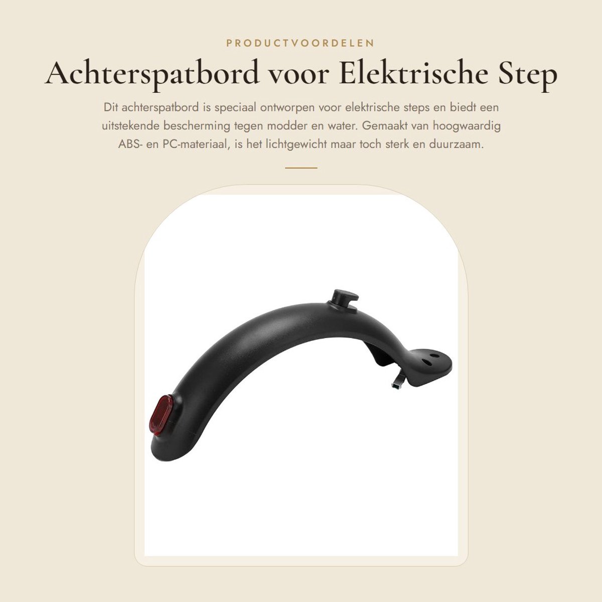 Dailygoods - Achterspatbord voor Elektrische Step