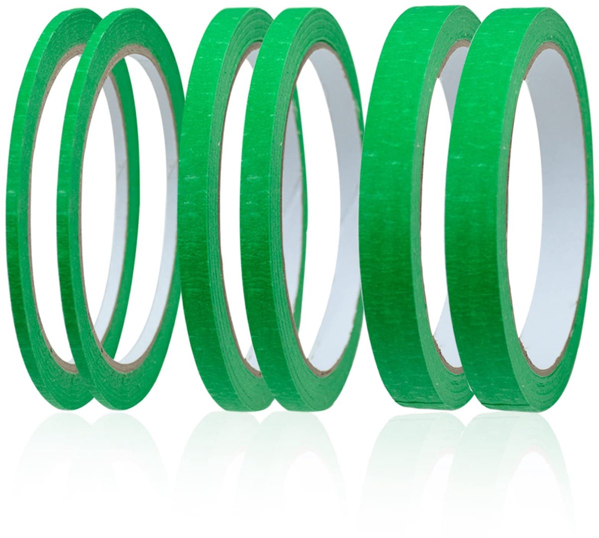 Dailygoods- Afplakband 6 Rollen - Fine Line Tape - Schilders Tape - Masking Tape - Beschrijfbare Tape - 3mm/7mm/12mm - Maskingtape